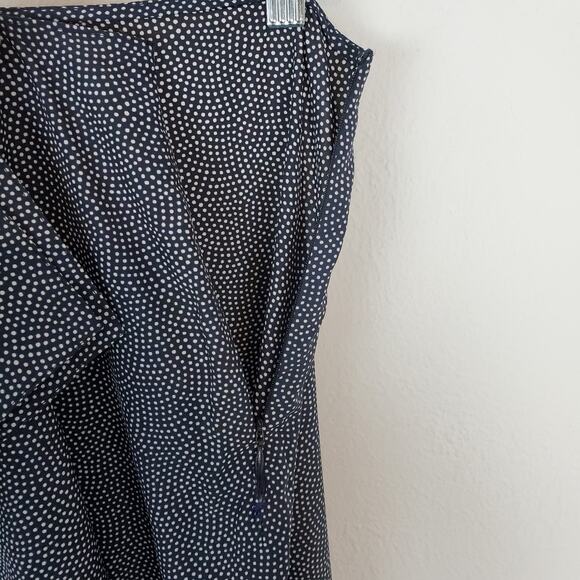 Equipment Climmie Skirt Eclipse Ruffle Midi Polka Dots Draped Split Boho Size XL - Picture 10 of 16